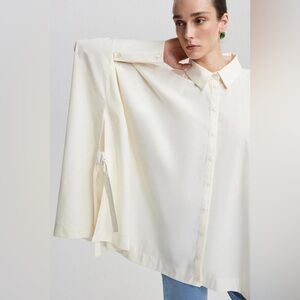 TOUCHÉ PRIVE BAGLAMA DETAYLI OVERSIZE GÖMLEK